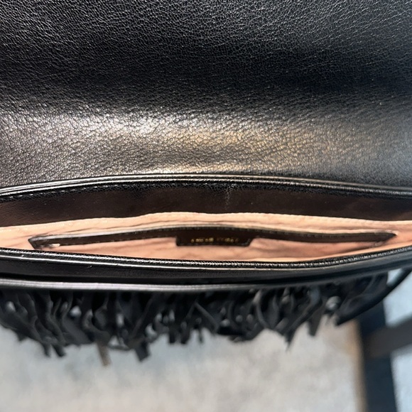 Nine West Black man made tassel clutch purse - Picture 4 of 4